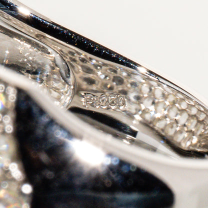 ローズカットダイヤモンド2.15ct Pt900 パヴェリング