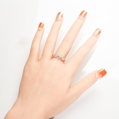 ダイヤモンド1.03ct Pt900 グラデーションハーフエタニティリング