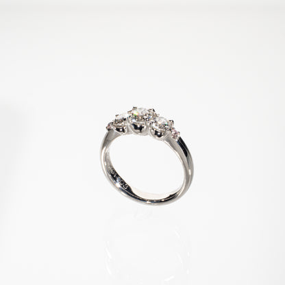 ダイヤモンド0.701ct ピンクダイヤモンド0.03ct Pt900 リング