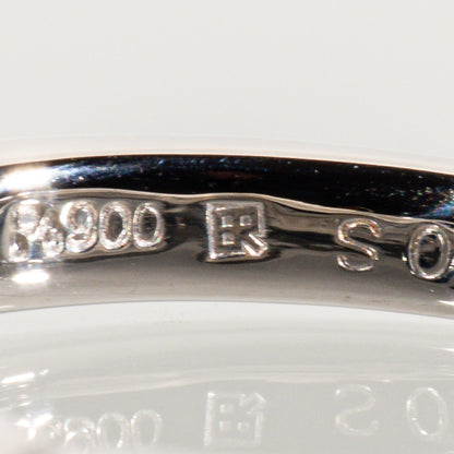 BLUERIVER サファイア0.63ct ダイヤモンド0.60ct Pt900 5ストーンリング