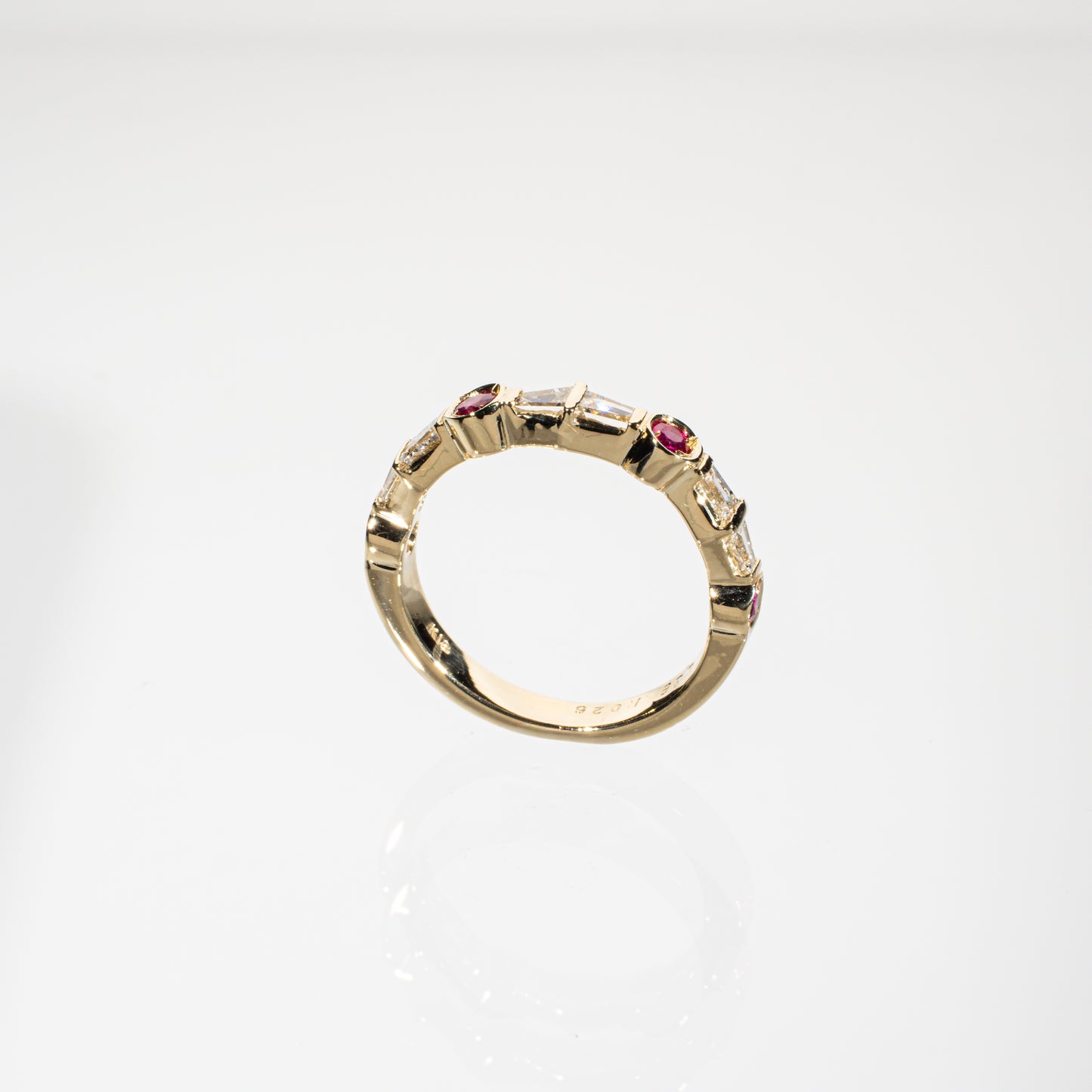 ルビー0.26ct ダイヤモンド0.38ct K18 リング