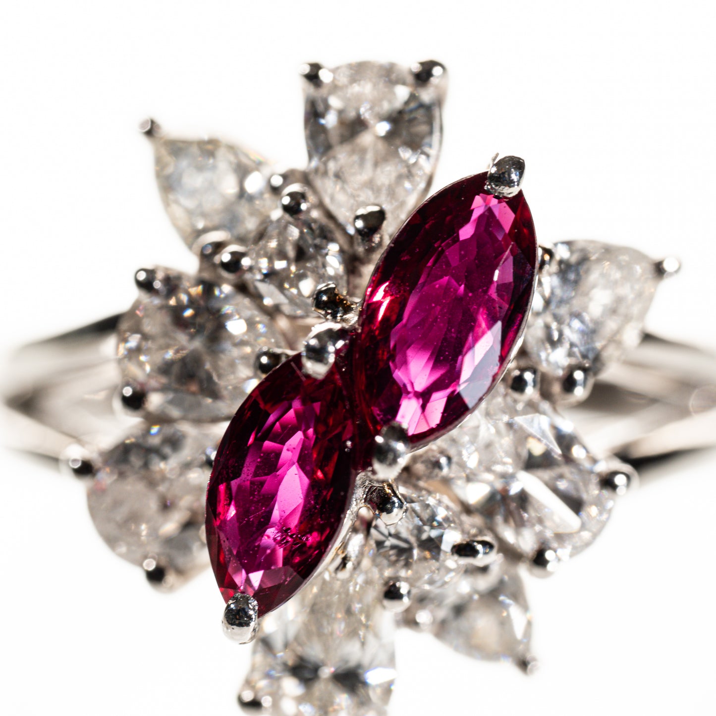 ルビー0.91ct ダイヤモンド1.59ct Pt900 リング