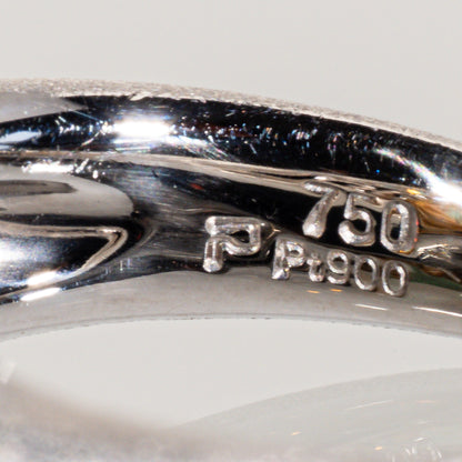 POLA エチオピアオパール1.40ct ダイヤモンド0.22ct Pt900/K18 ボタニカルリング