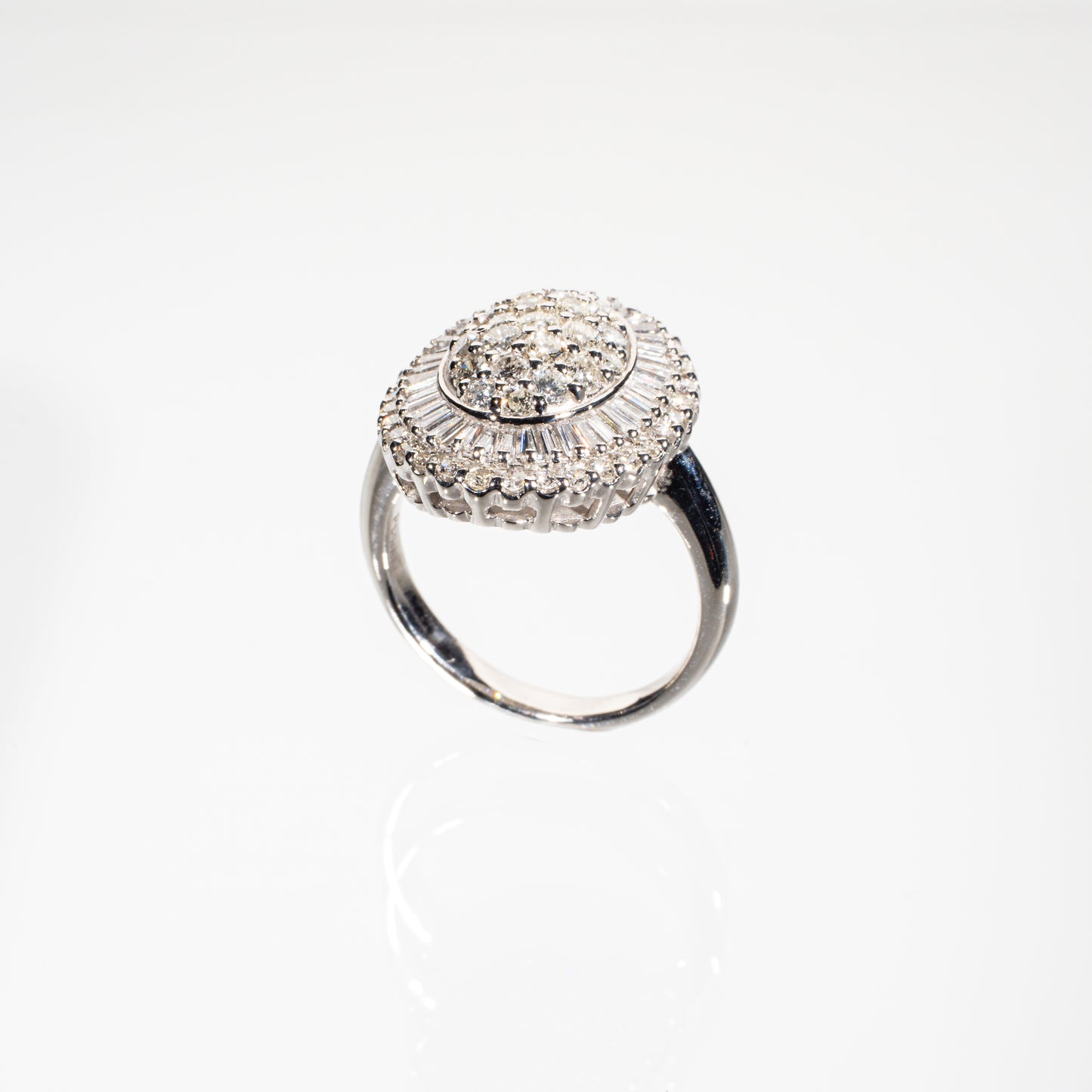 ダイヤモンド1.50ct Pt900 モダンクラシカルリング