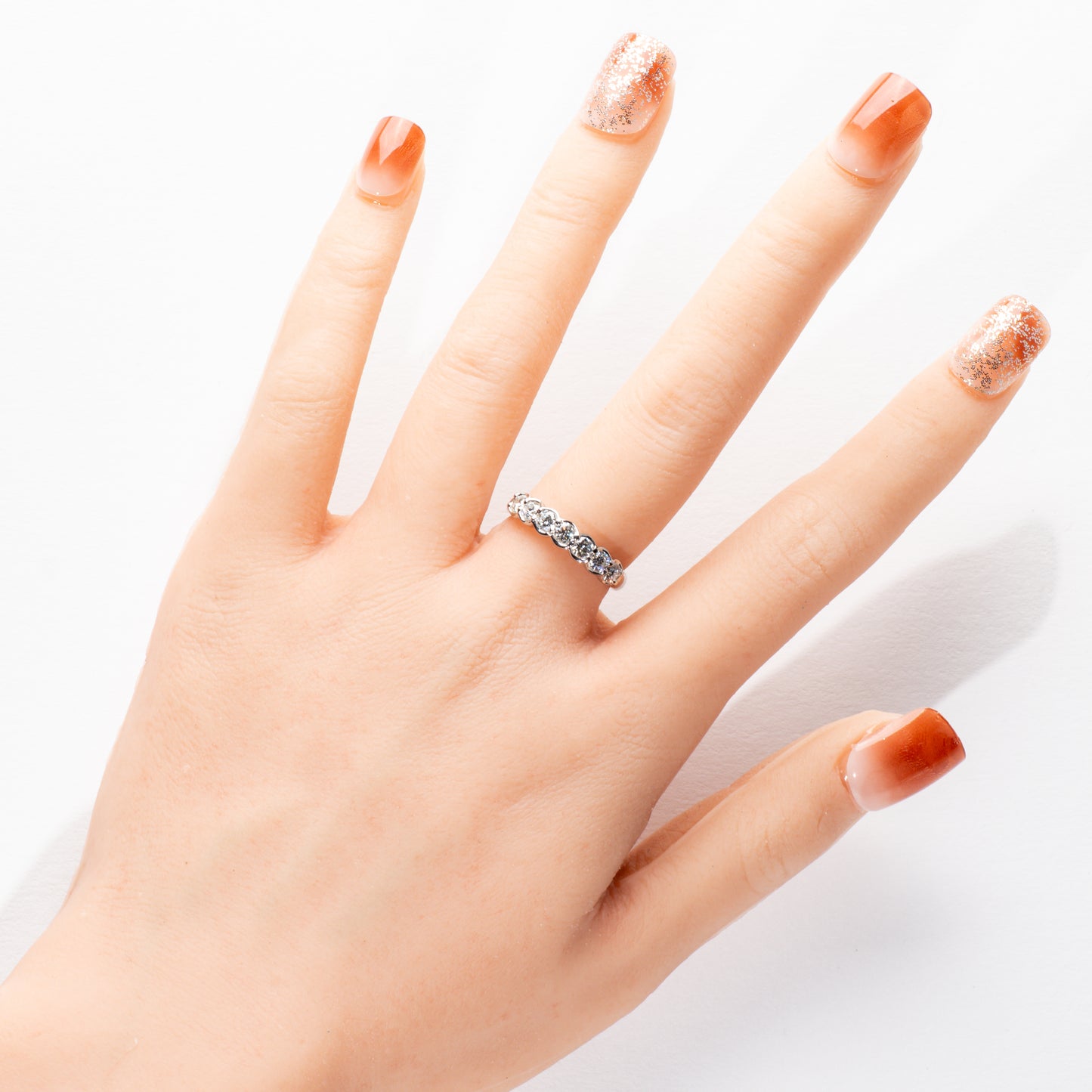 SEIKO JEWELRY ダイヤモンド0.72ct Pt900 ハーフエタニティリング