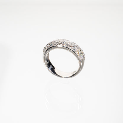 ダイヤモンド1.00ct Pt900 パヴェハーフエタニティリング