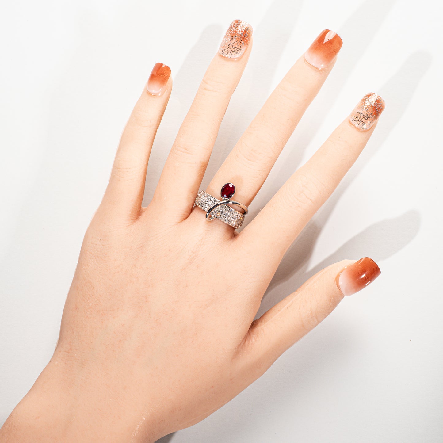 ルビー0.75ct ダイヤモンド1.06ct Pt900 リング