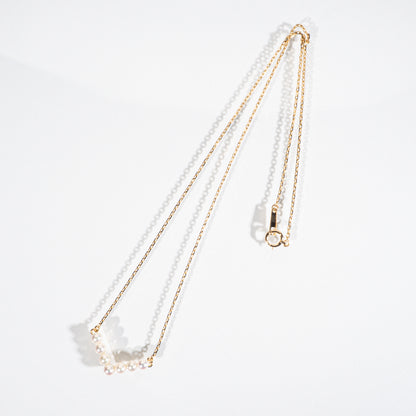 TASAKI アコヤパール3.6-3.7mm K18 Vモチーフネックレス