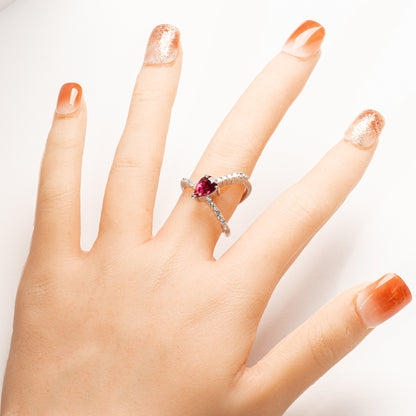 KARATI ルベライト1.23ct ダイヤモンド0.41ct Pt900 リング