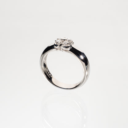 MIKIMOTO ダイヤモンド0.29ct Pt950 クローバーリング