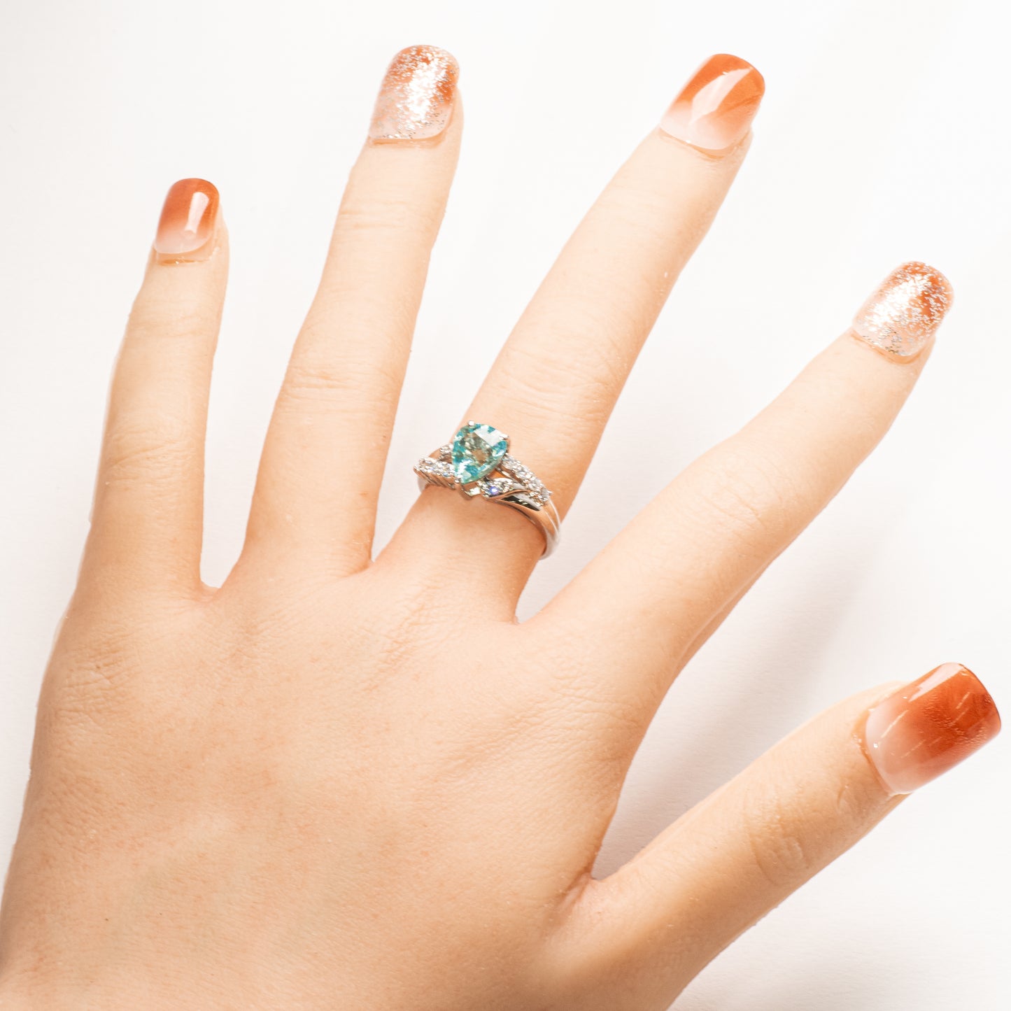 パライバトルマリン1.75ct ダイヤモンド0.30ct Pt900 リング