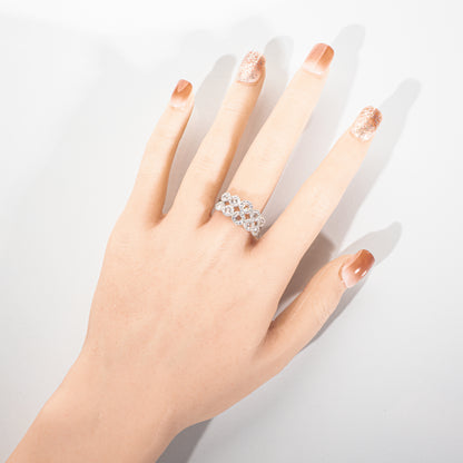 ダイヤモンド1.00ct Pt900 ヘイローリング