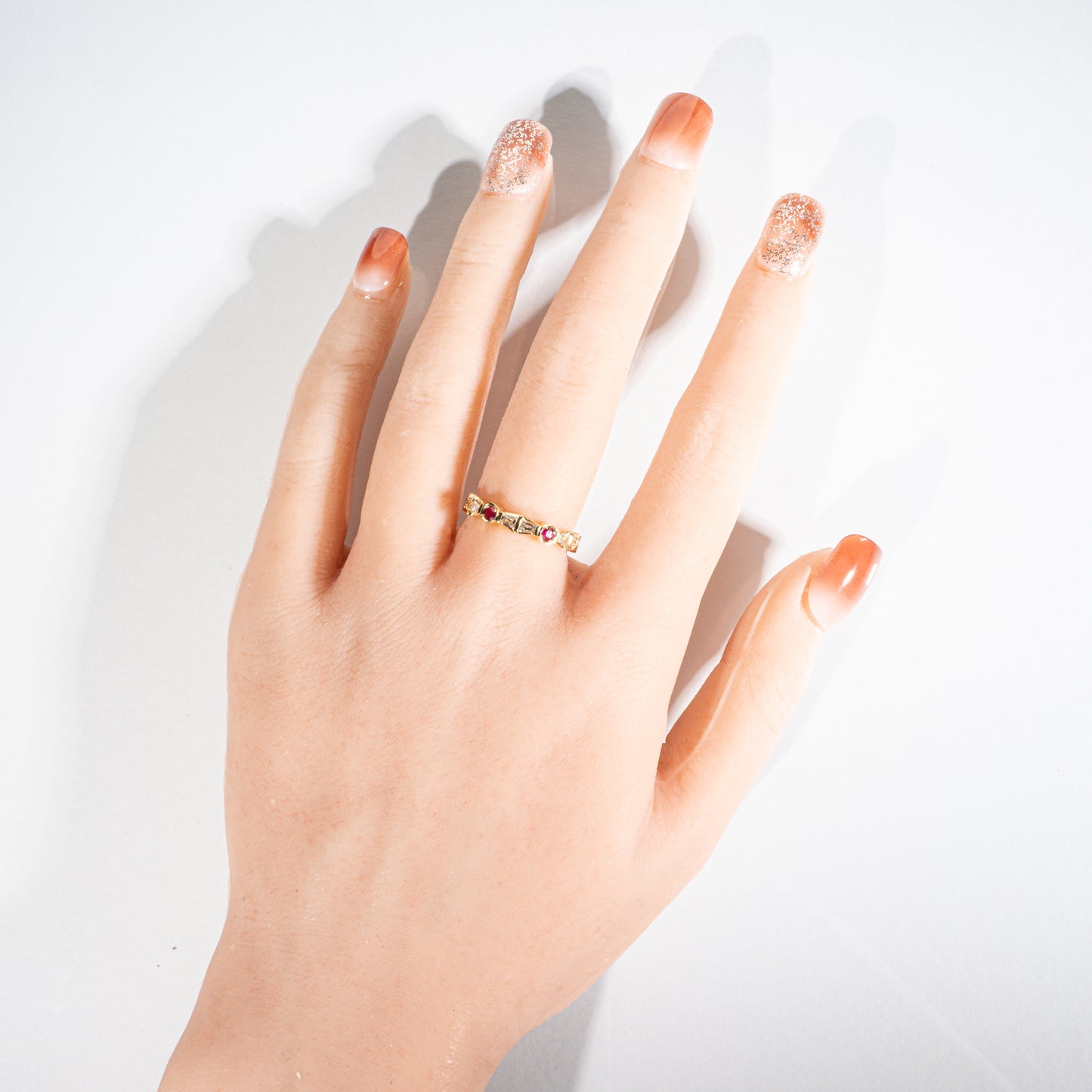 ルビー0.26ct ダイヤモンド0.38ct K18 リング