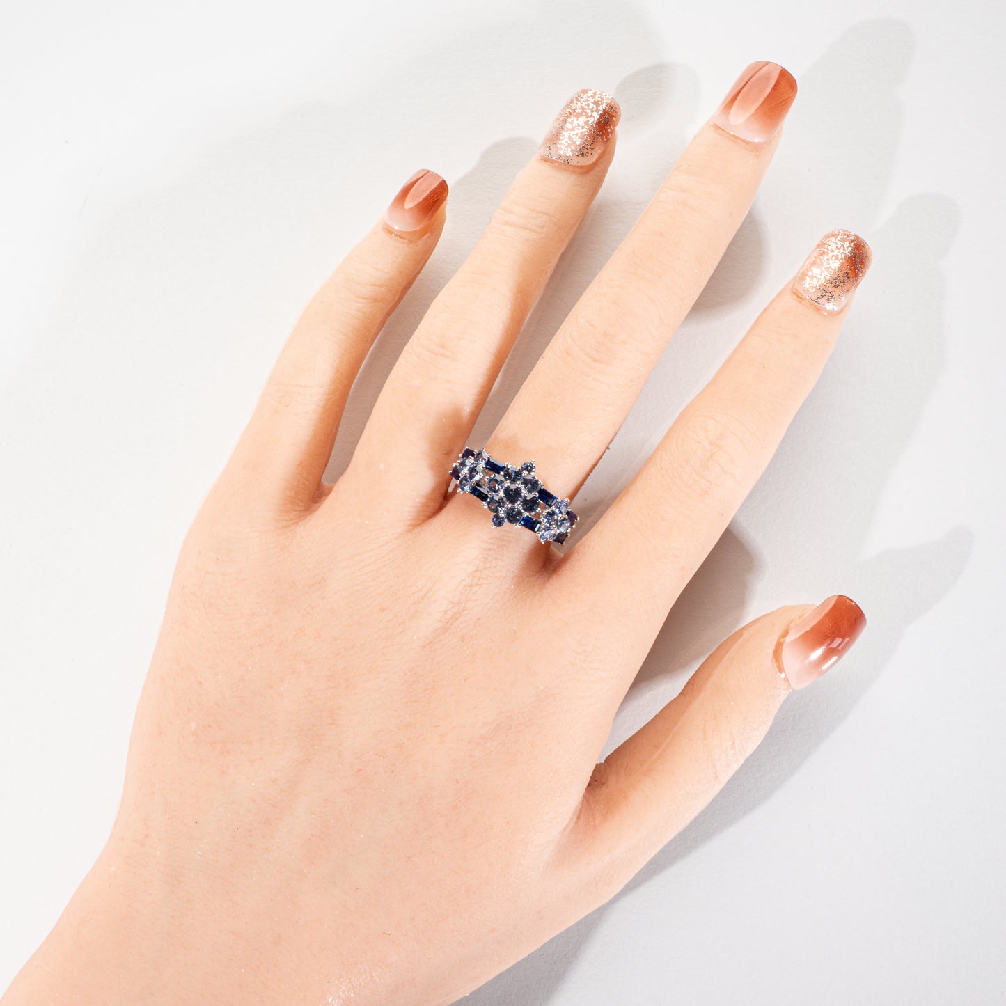 サファイア2.00ct K18WG リング