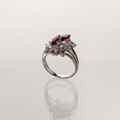 ルビー0.91ct ダイヤモンド1.59ct Pt900 リング