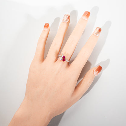 ルビー0.91ct ダイヤモンド0.55ct K18 リング