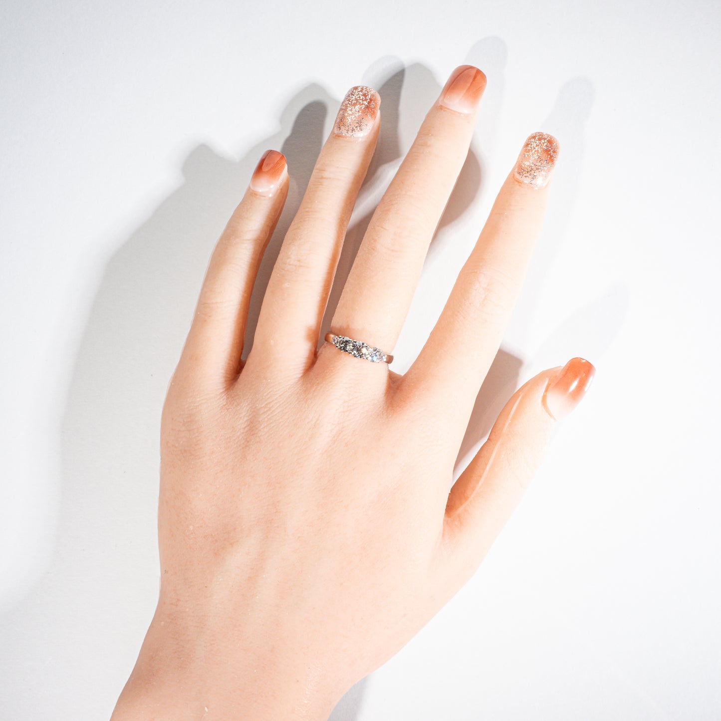 ダイヤモンド0.701ct ピンクダイヤモンド0.03ct Pt900 リング