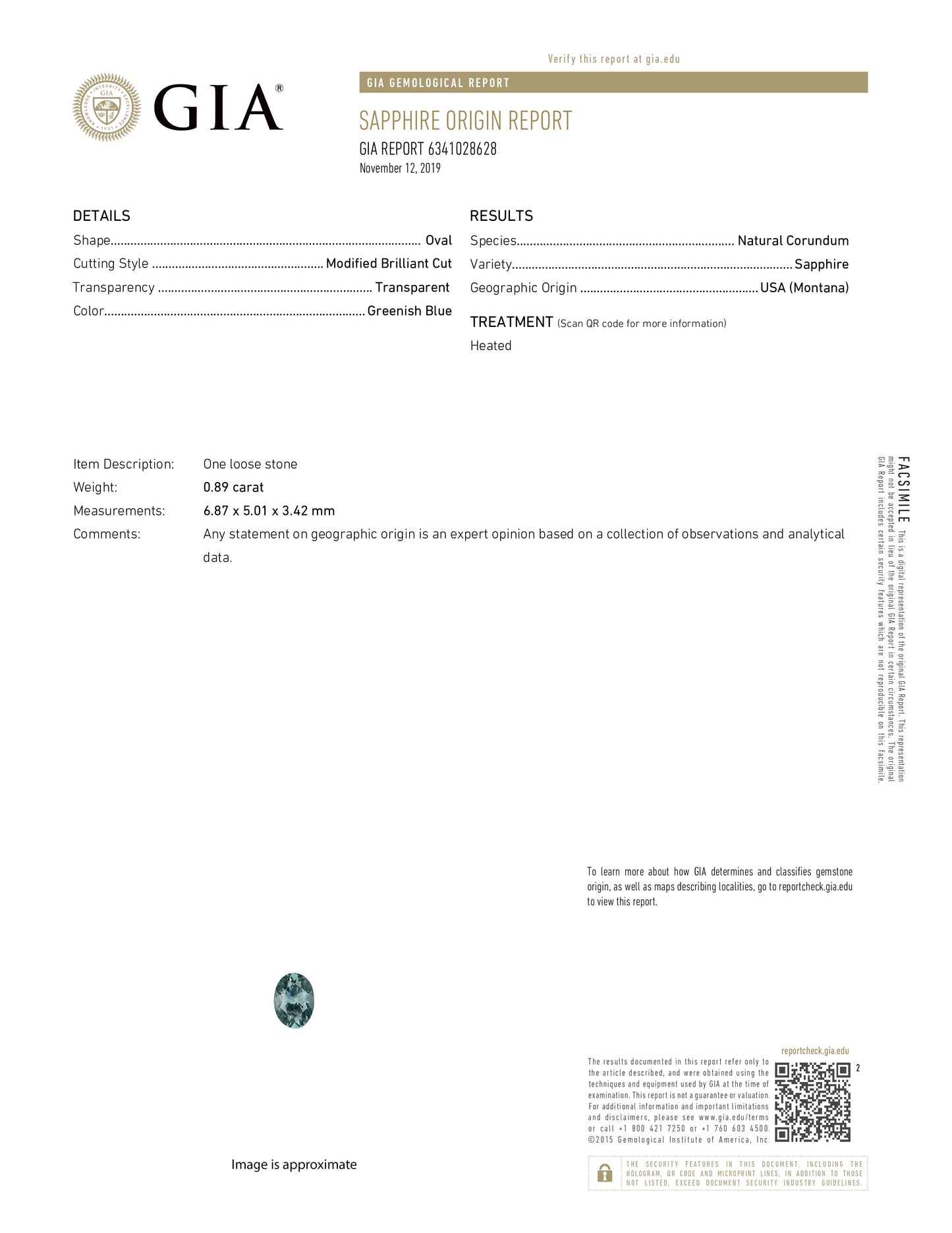 モンタナ産サファイア0.89ct ダイヤモンド0.20ct Pt900 リング