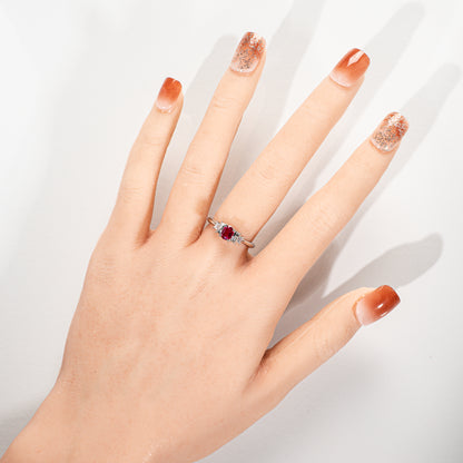 ルビー0.72ct ダイヤモンド0.26ct Pt900 リング