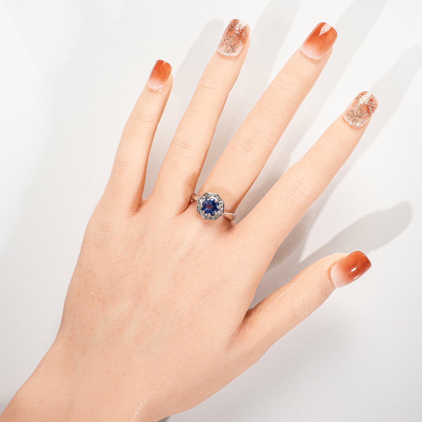 ジュエリーマキ ブルーサファイア1.50ct ダイヤモンド0.30ct Pt850 リング