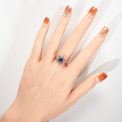 ジュエリーマキ ブルーサファイア1.50ct ダイヤモンド0.30ct Pt850 リング
