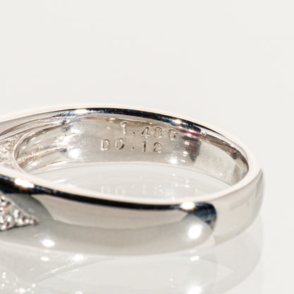 ルビー1.436ct ダイヤモンド0.12ct Pt900 リング