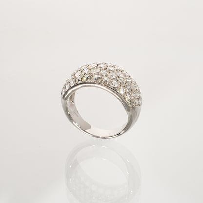 ローズカットダイヤモンド2.15ct Pt900 パヴェリング