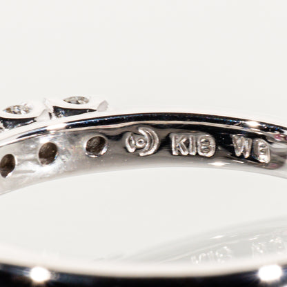 TASAKI ロードライトガーネット ダイヤモンド0.20ct K18WG リング