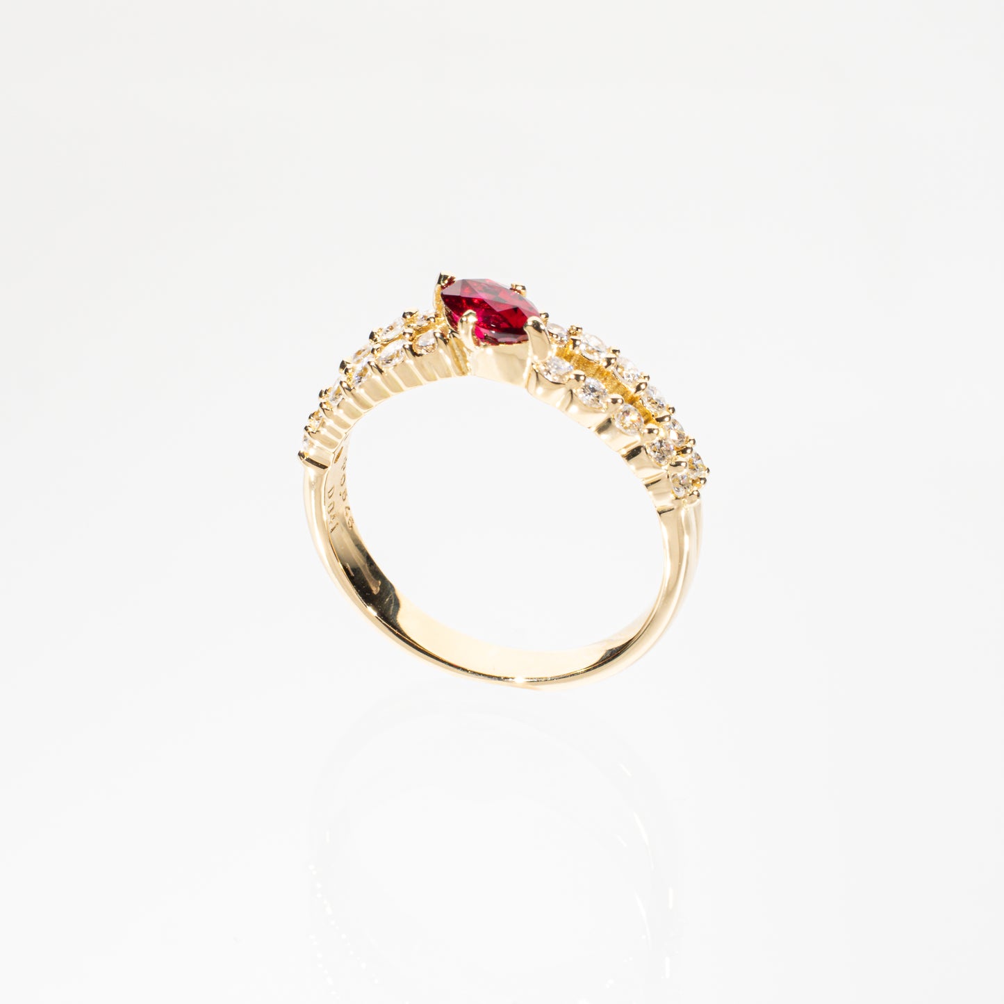 ルビー0.546ct ダイヤモンド0.41ct K18 リング