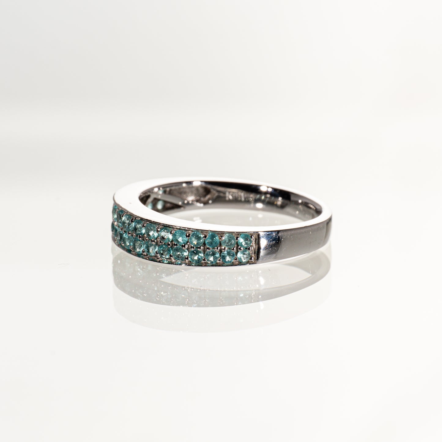 パライバトルマリン0.45ct K18WG リング