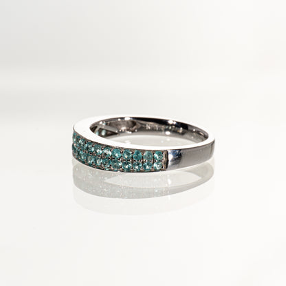 パライバトルマリン0.45ct K18WG リング