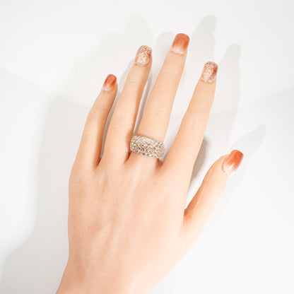 ローズカットダイヤモンド2.15ct Pt900 パヴェリング