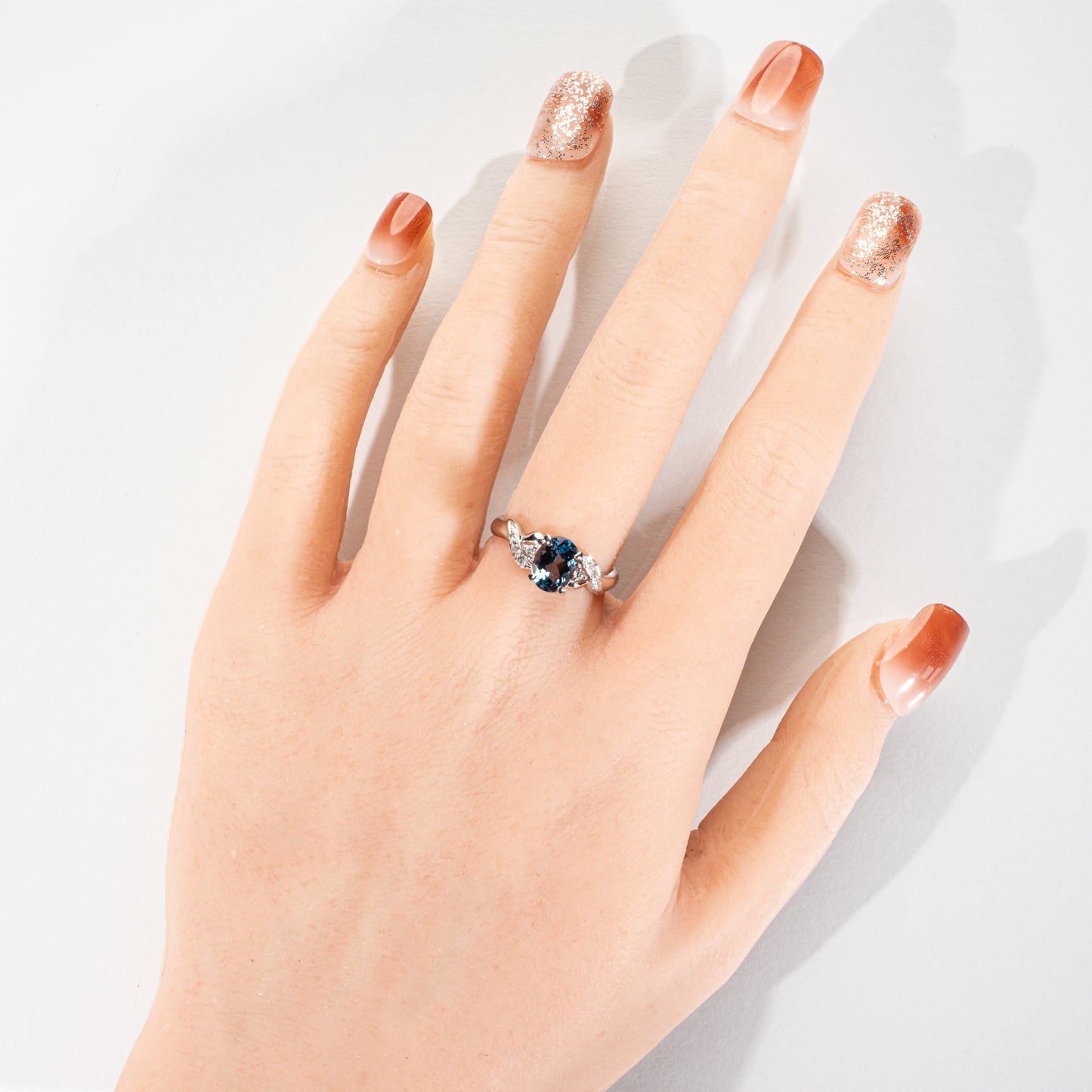 アクアマリン1.22ct ダイヤモンド0.274ct Pt900 リング