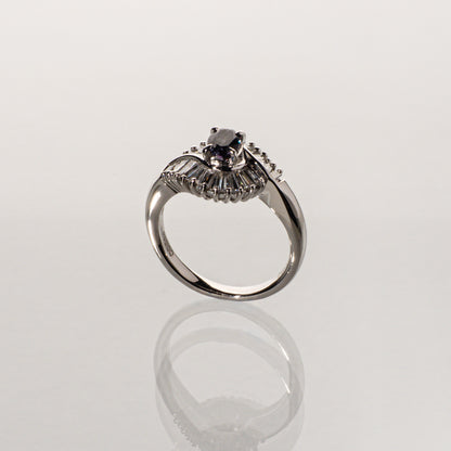 ブラジル産アレキサンドライト0.39ct ダイヤモンド0.53ct Pt900 リング