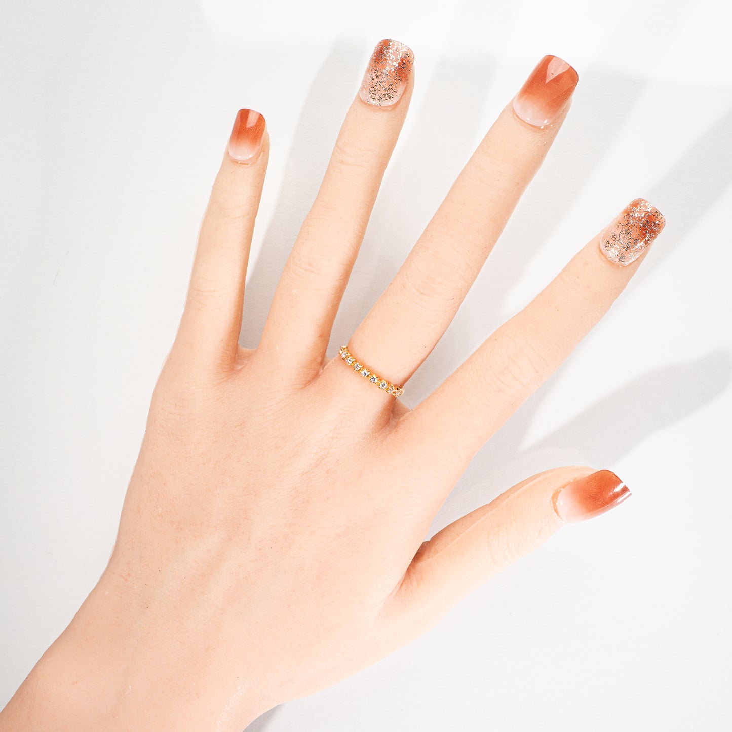 STAR JEWELRY ダイヤモンド0.12ct ハーフエタニティリング