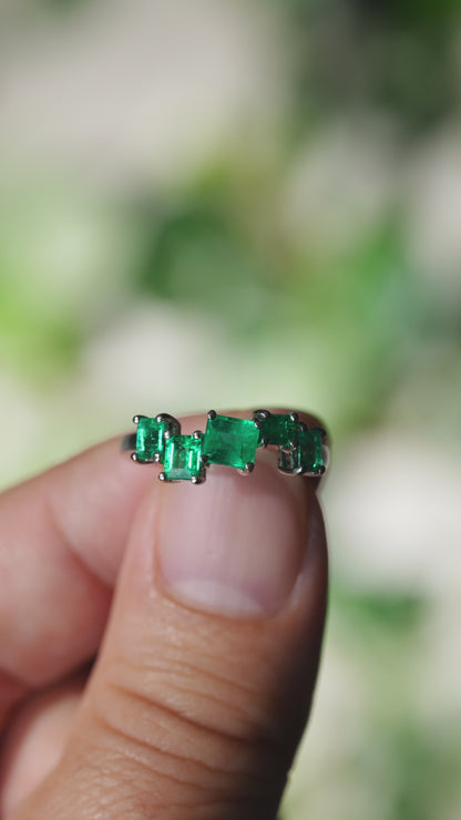 GSTV エメラルド1.00ct Pt950 リング