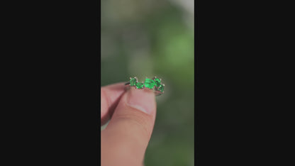 GSTV エメラルド1.00ct Pt950 リング